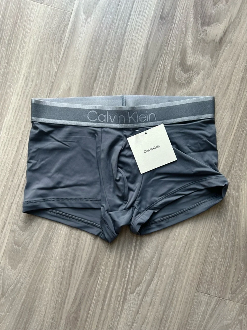 Calvin Klein | Tonal Logo Trunk in Turbulence Grey (Small)